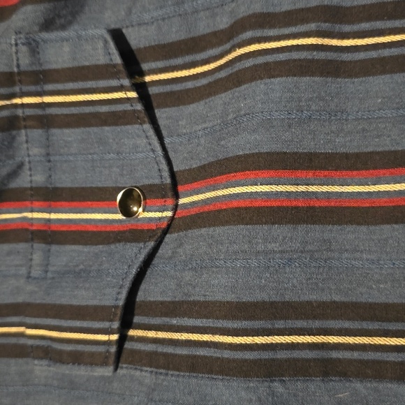 Wrangler Blue and White Casual Button Down Shirt XL - Picture 4 of 5